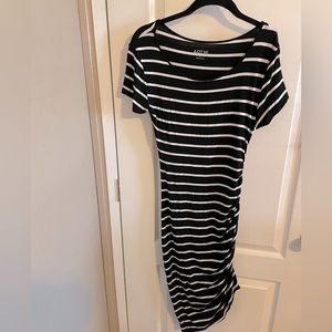 Apt 9 Midi Dress black and white